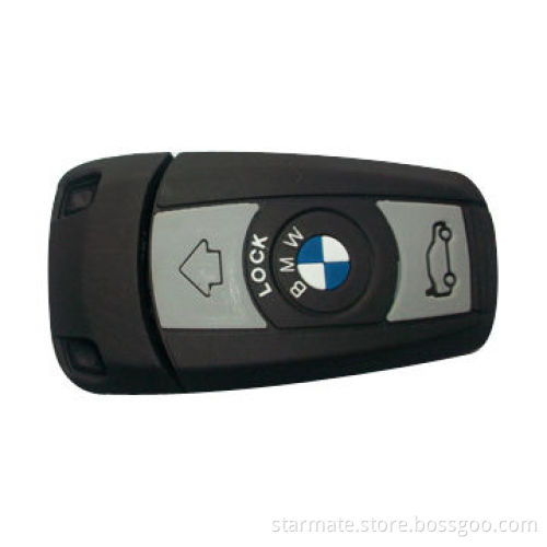 Keychain USB Flash Drive, OEM Orders Welcomed, Made of PVC Material